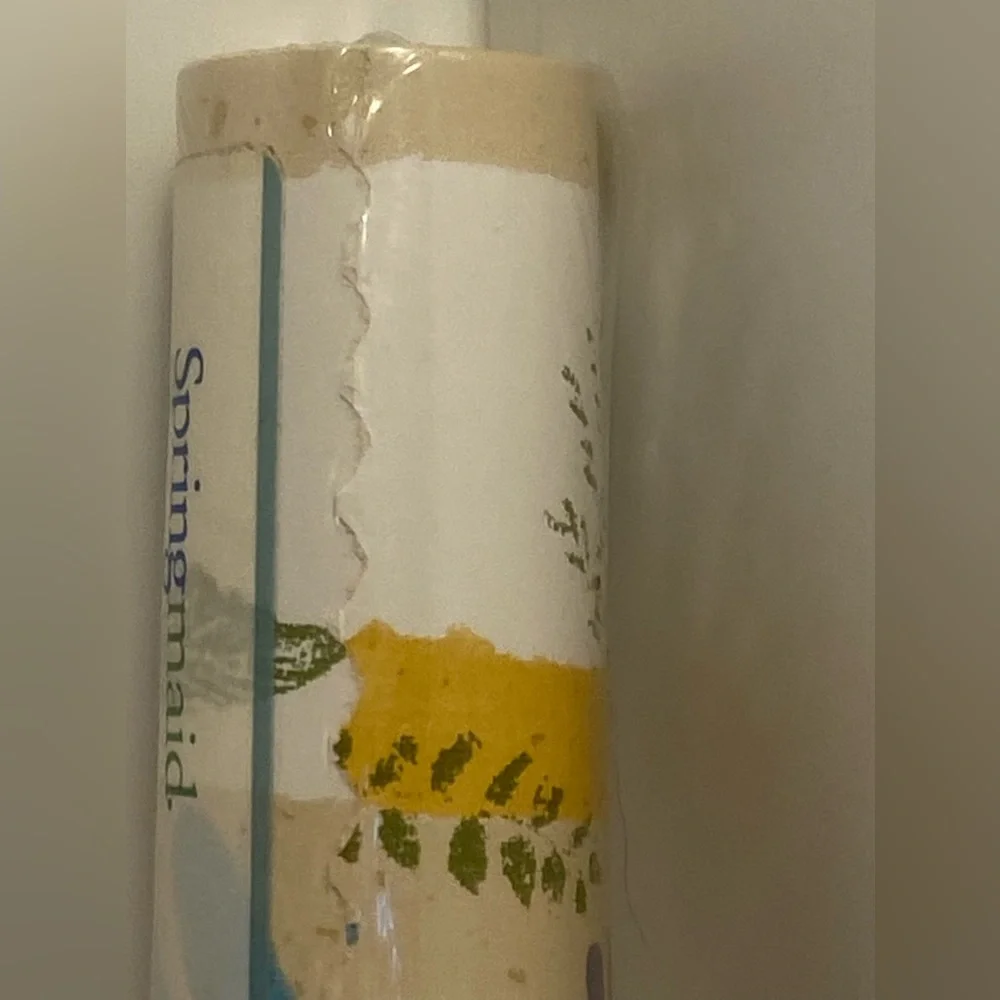 90s springmaid wall paper wall border floral LOVES ME daises Spring Maid vintage